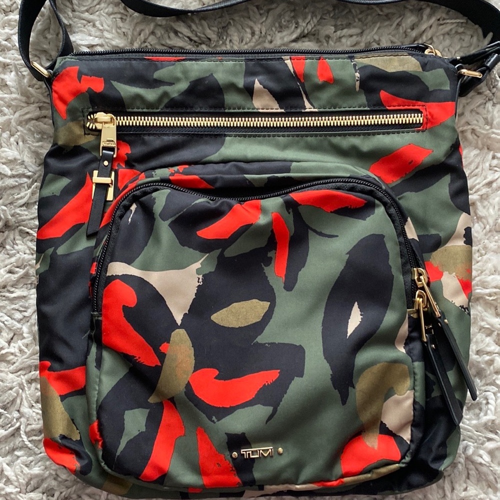 Tumi Voyageur Carmel Nylon Crossbody Bag